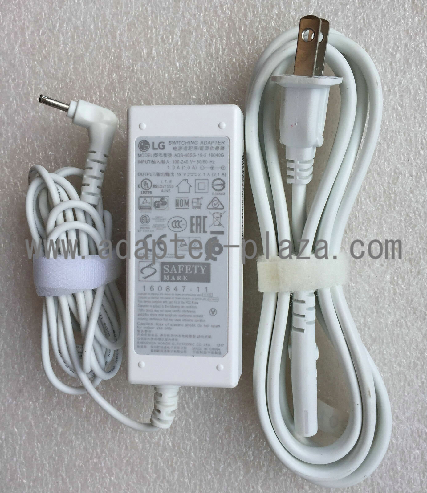 New Original LG 19V 2.1A ADS-40SG-19-2 19040G AC Power Adapter&Cord for LG Gram 15Z970-GA75K Notebook